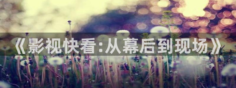 全能影视免费版：《影视快看:从幕后到现场》